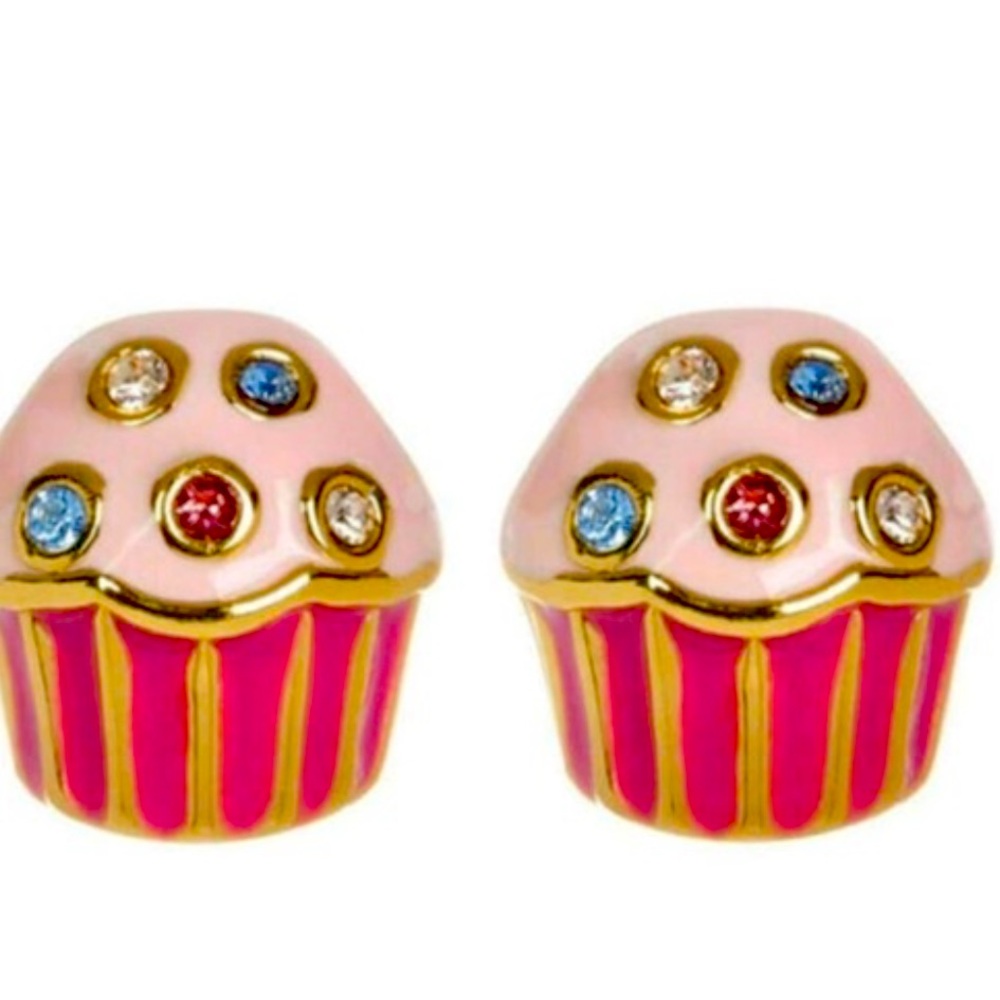 New Kate Spade Sugar Rush Cupcake Stud Earrings